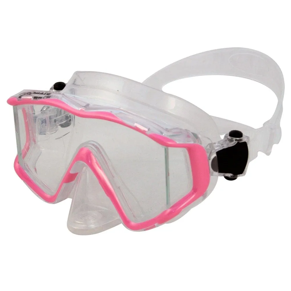 Promate NEW Three-Lenses Edgeless Scuba Dive PURGE Mask - MK399