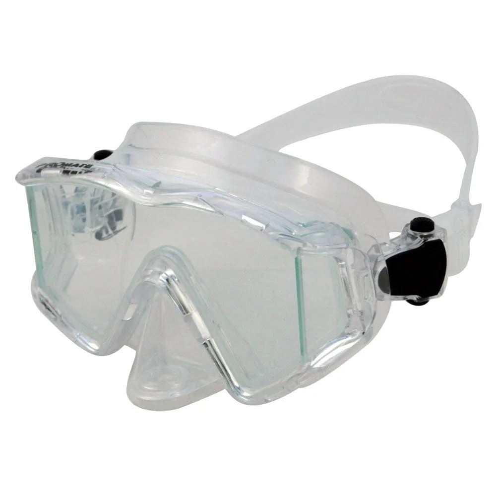 Promate NEW Three-Lenses Edgeless Scuba Dive PURGE Mask - MK399