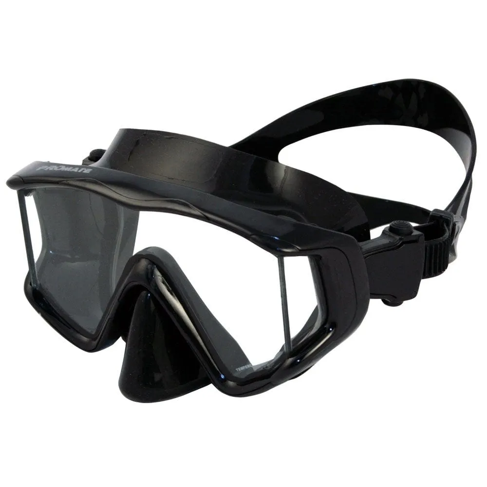 Promate NEW Three-Lenses Edgeless Scuba Dive PURGE Mask - MK399