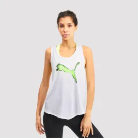 Puma Hit Feel It Women Lifestyle Tank White