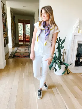 Purple & Gold Tiger Scarf