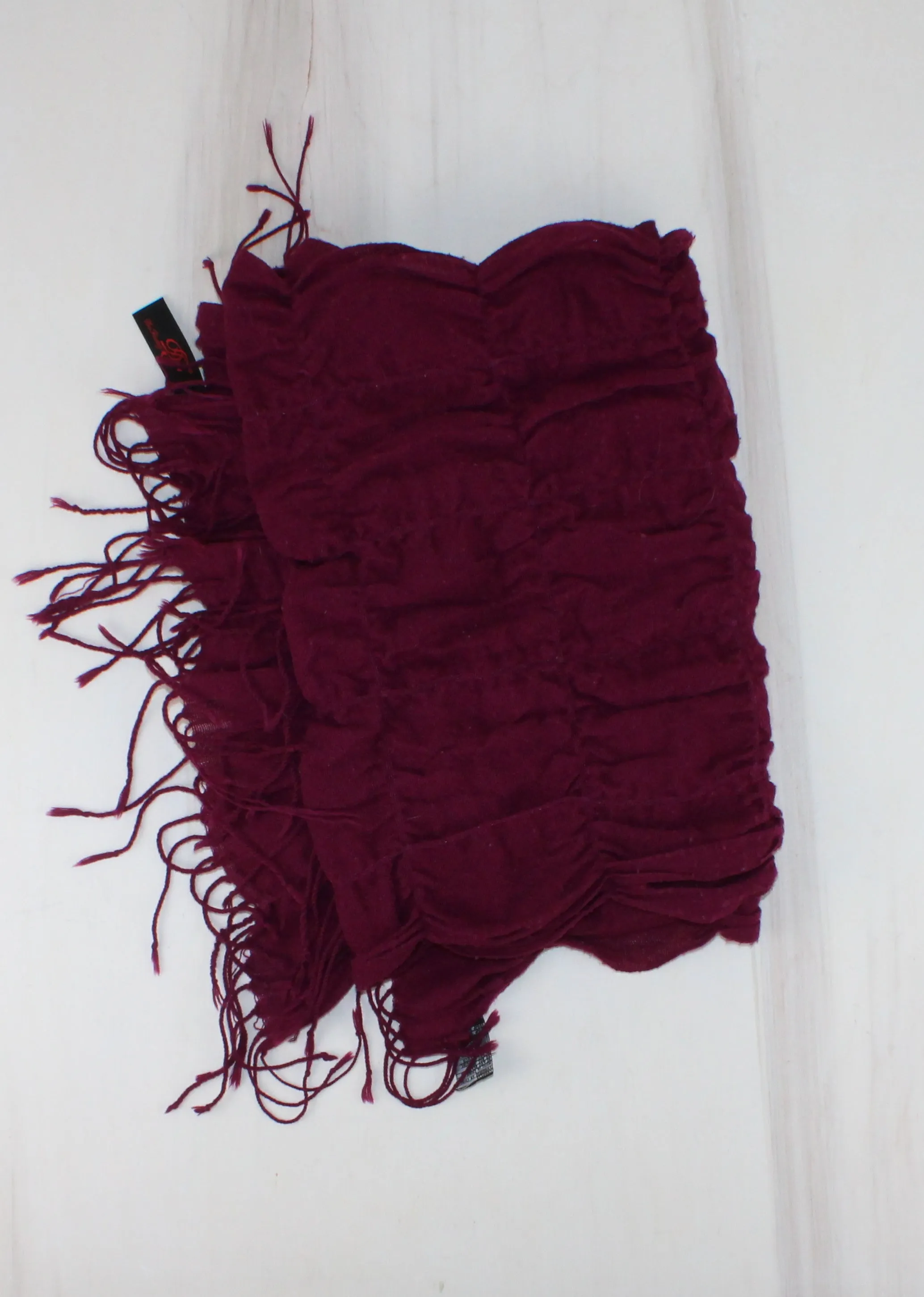 PURPLE CRIMPED SCARF PRE-LOVED