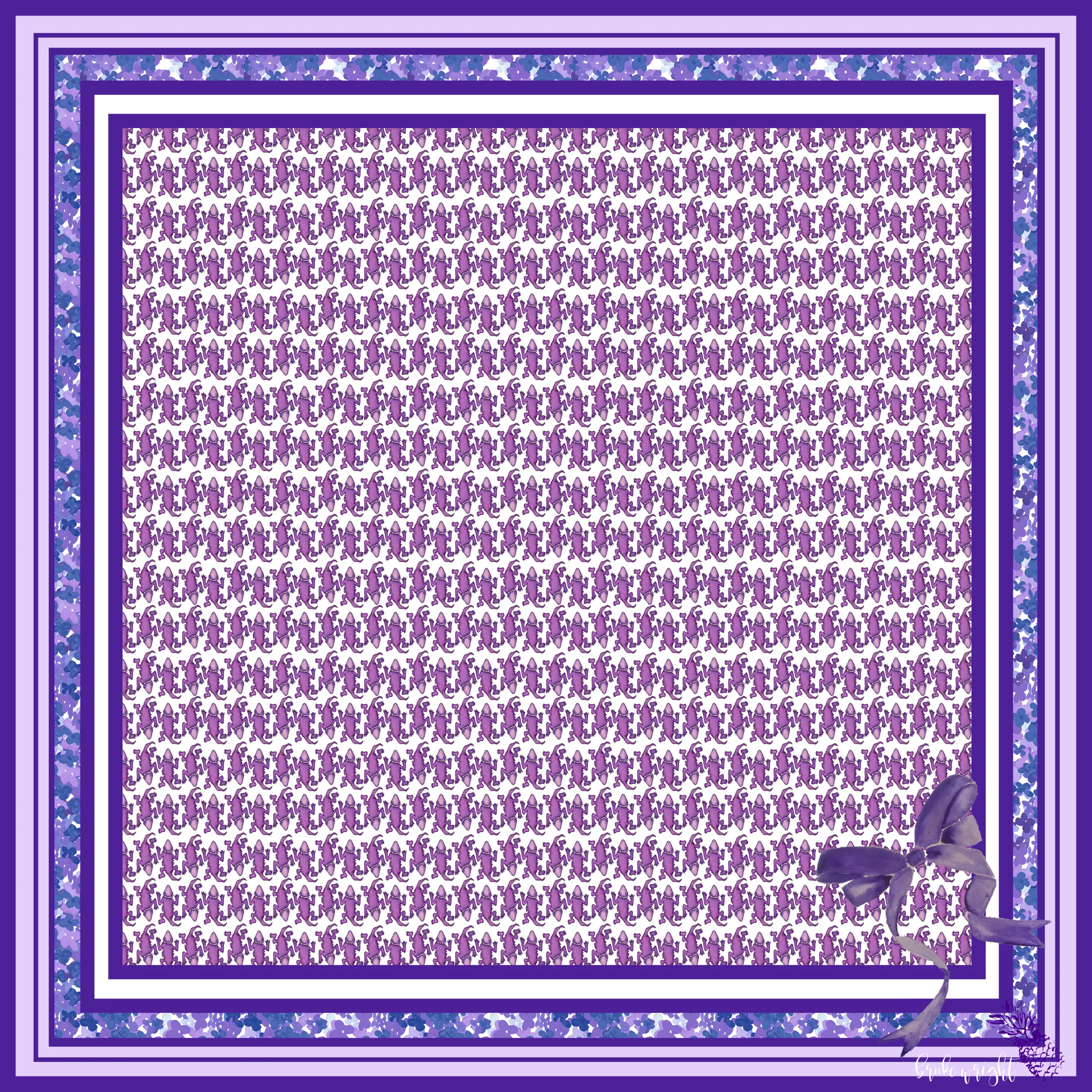 Purple Frog Scarf