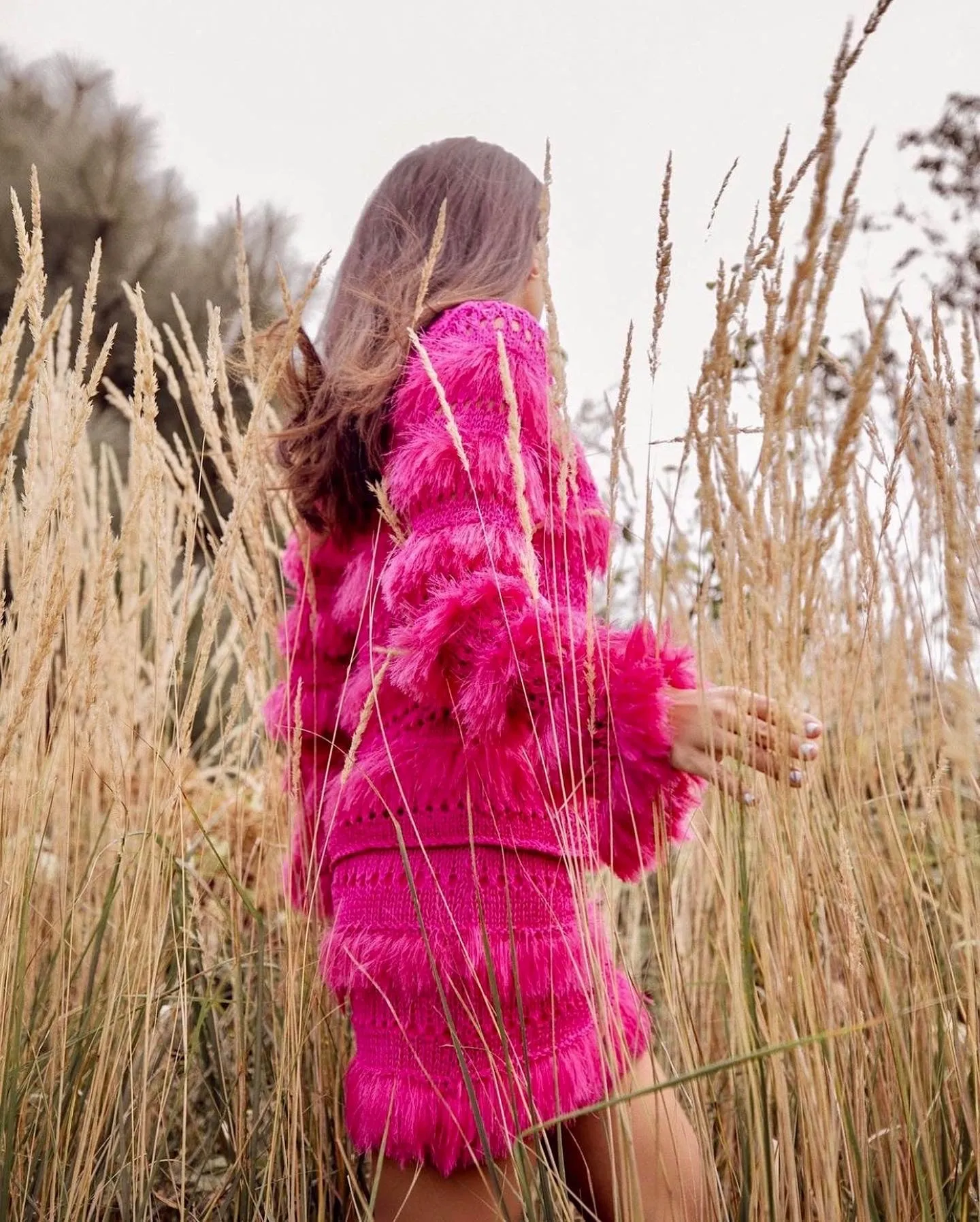 Purple Handmade Knit Sweater