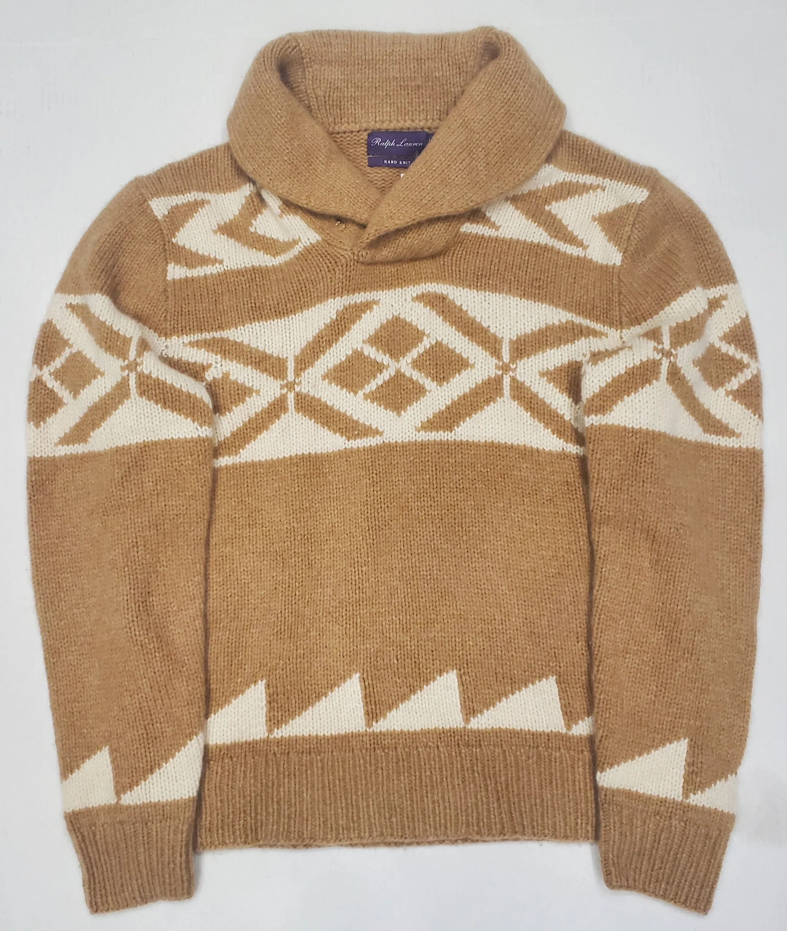 Ralph Lauren Purple Label Patterned Cashmere-Knit Sweater