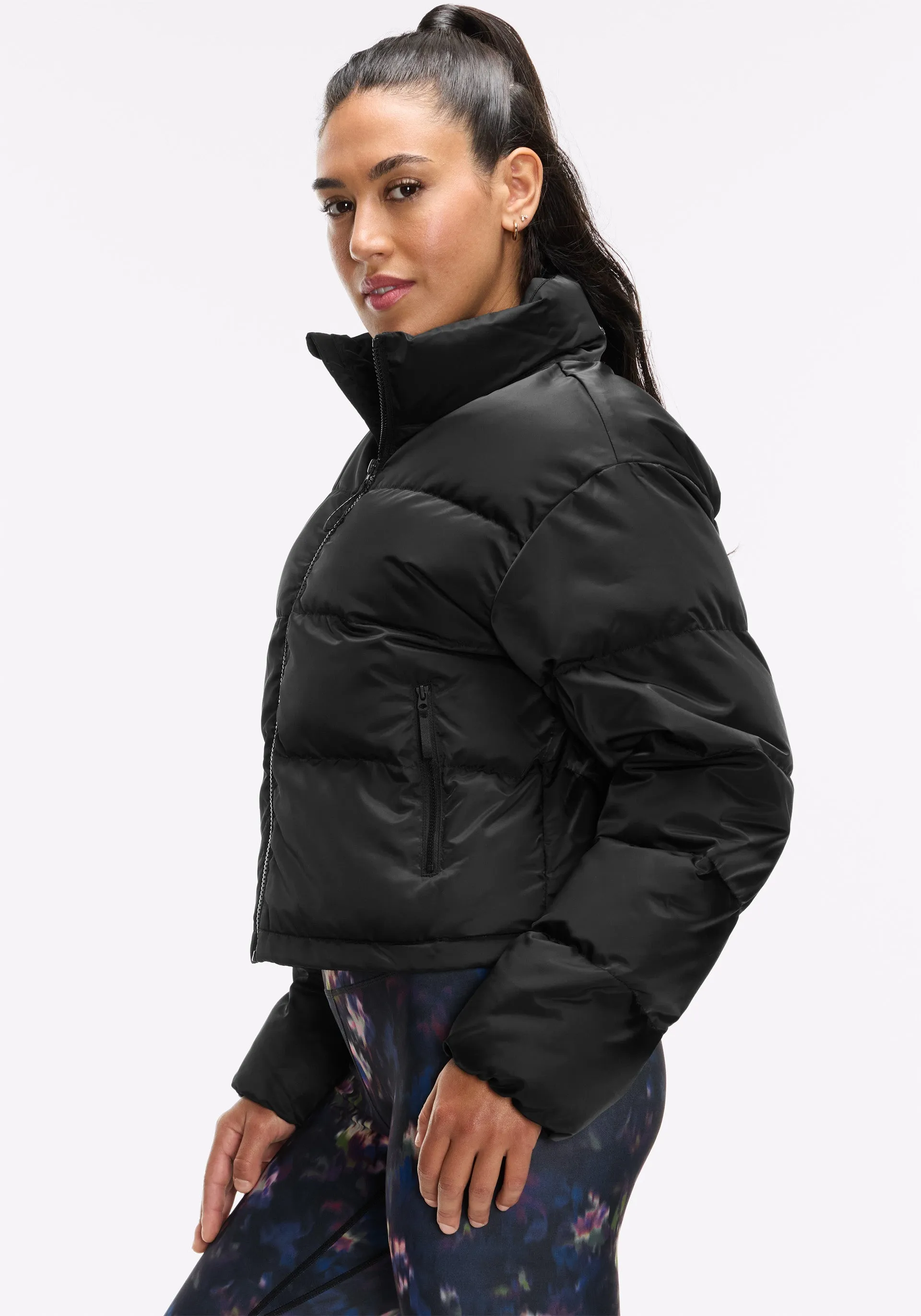 Shine Crop Puffer Jacket