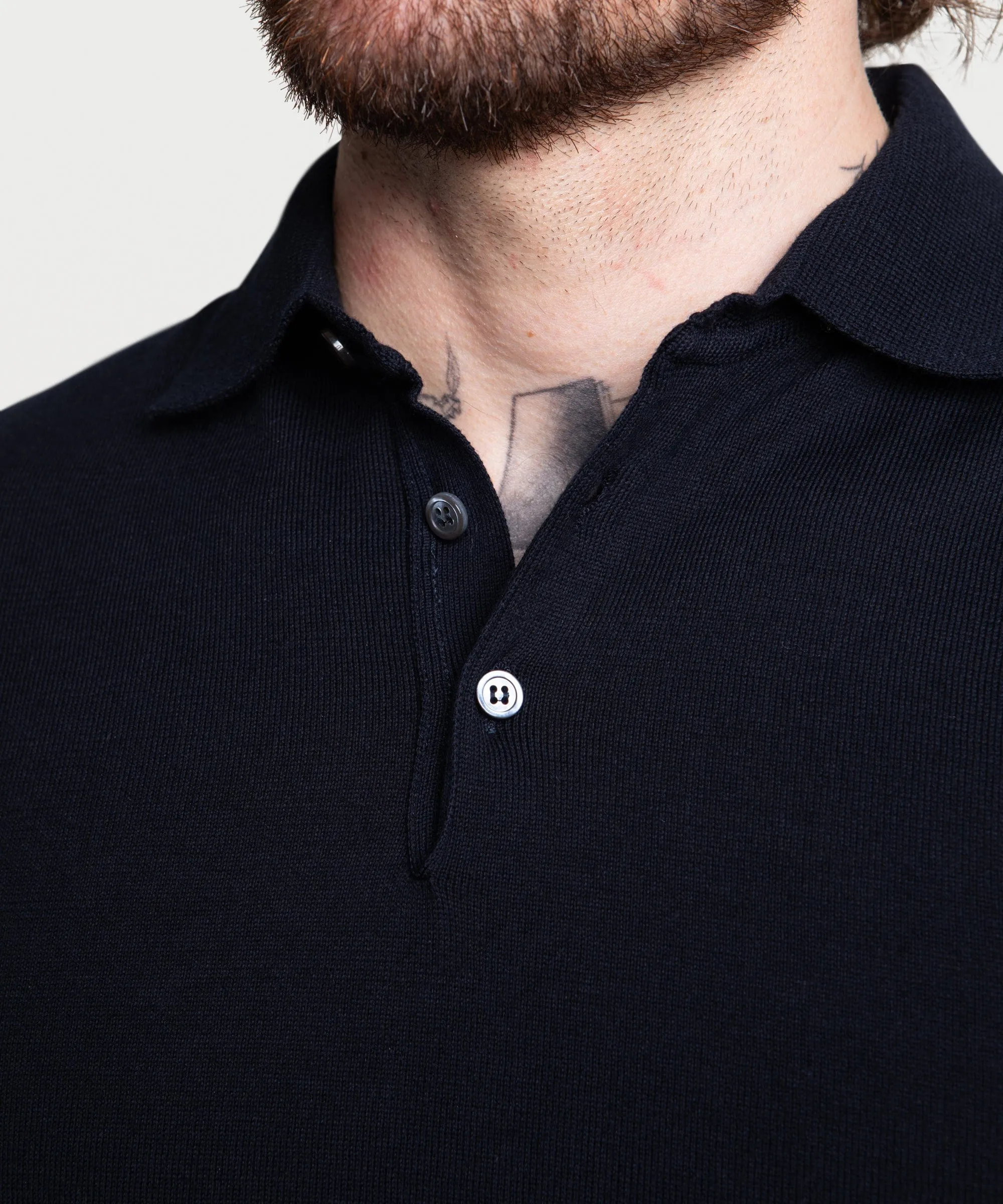 Short Sleeve Polo Sweater