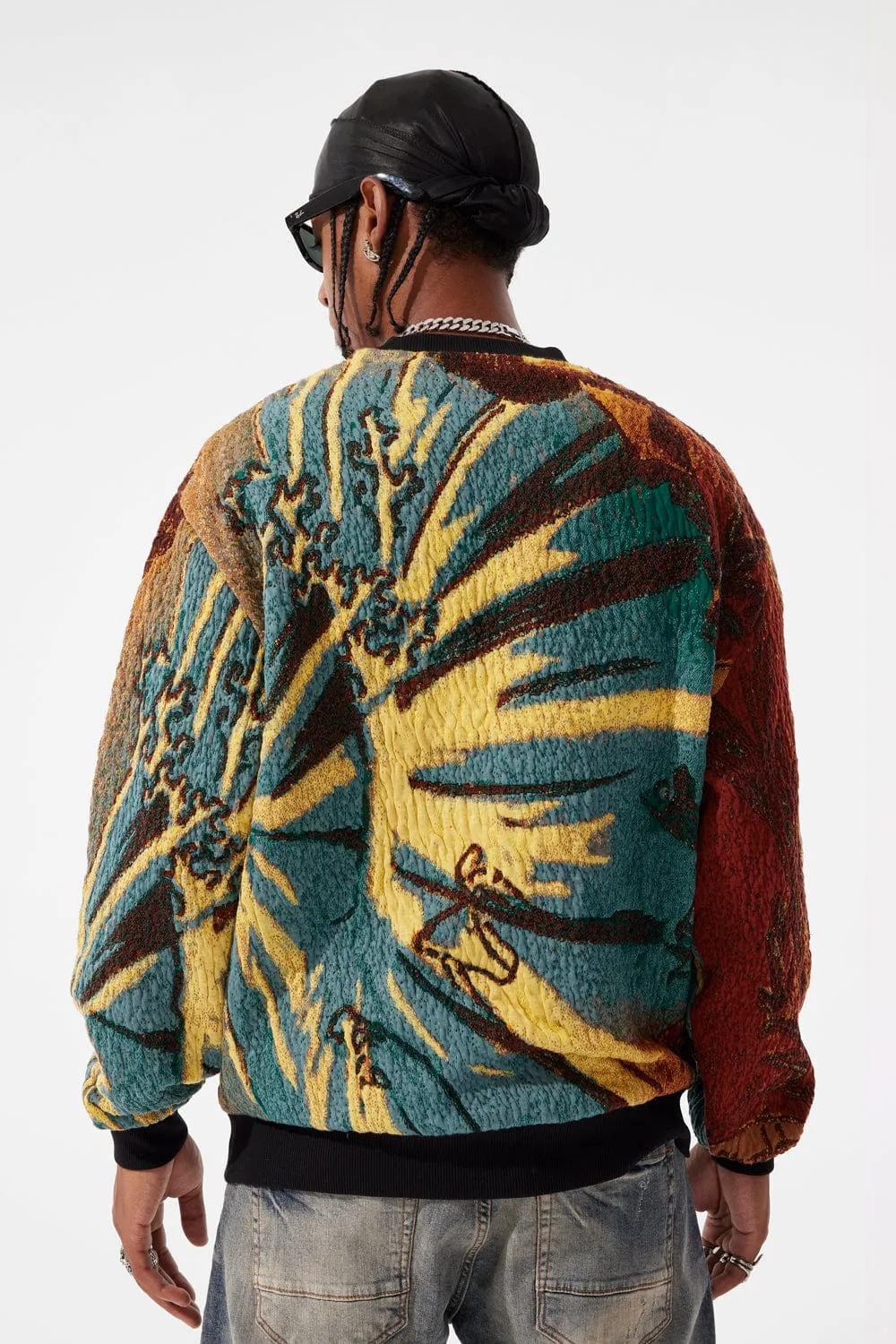 Silk Road Crewneck Sweater (Gold Dragon)