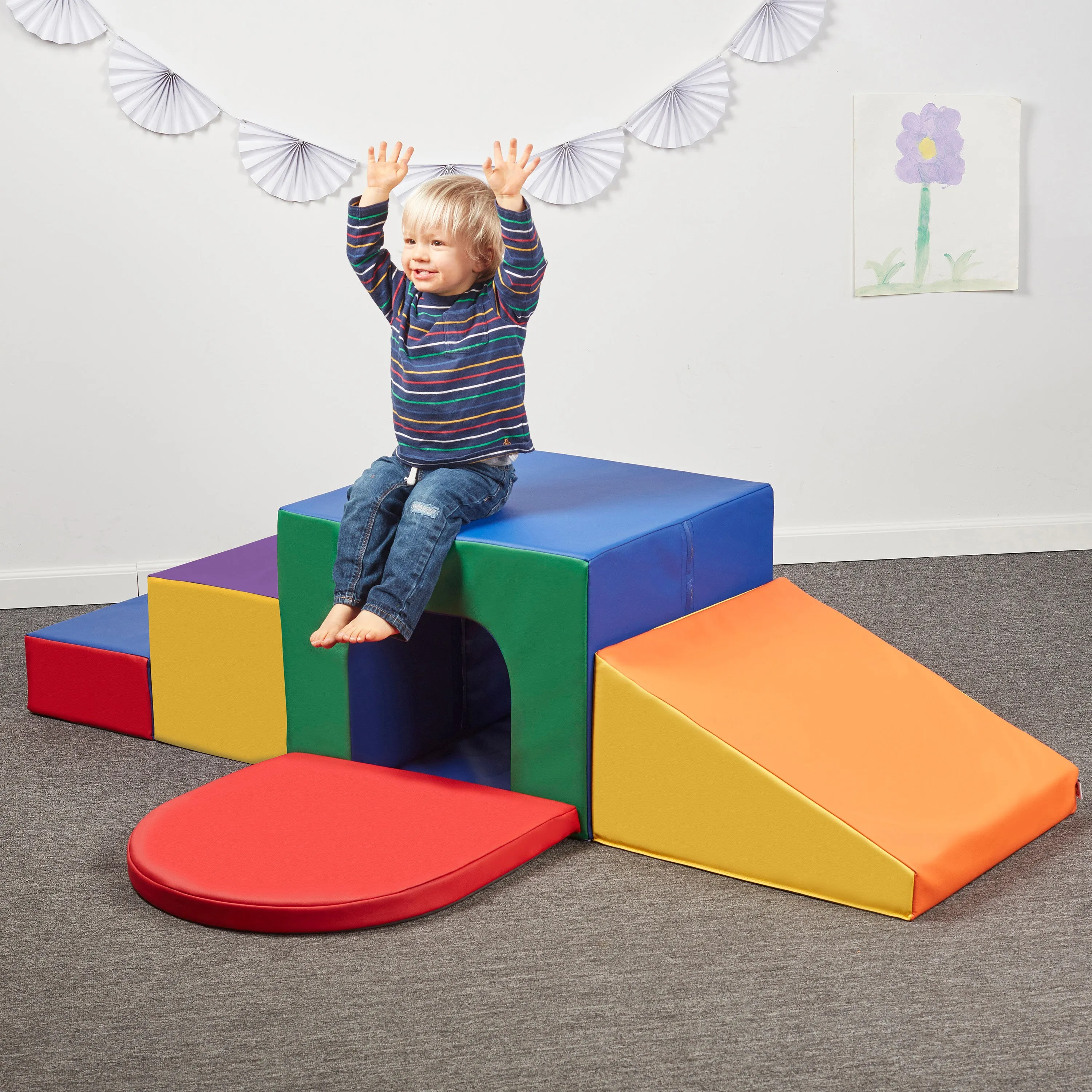 Single Tunnel Maze, Toddler Playset, 6-Piece