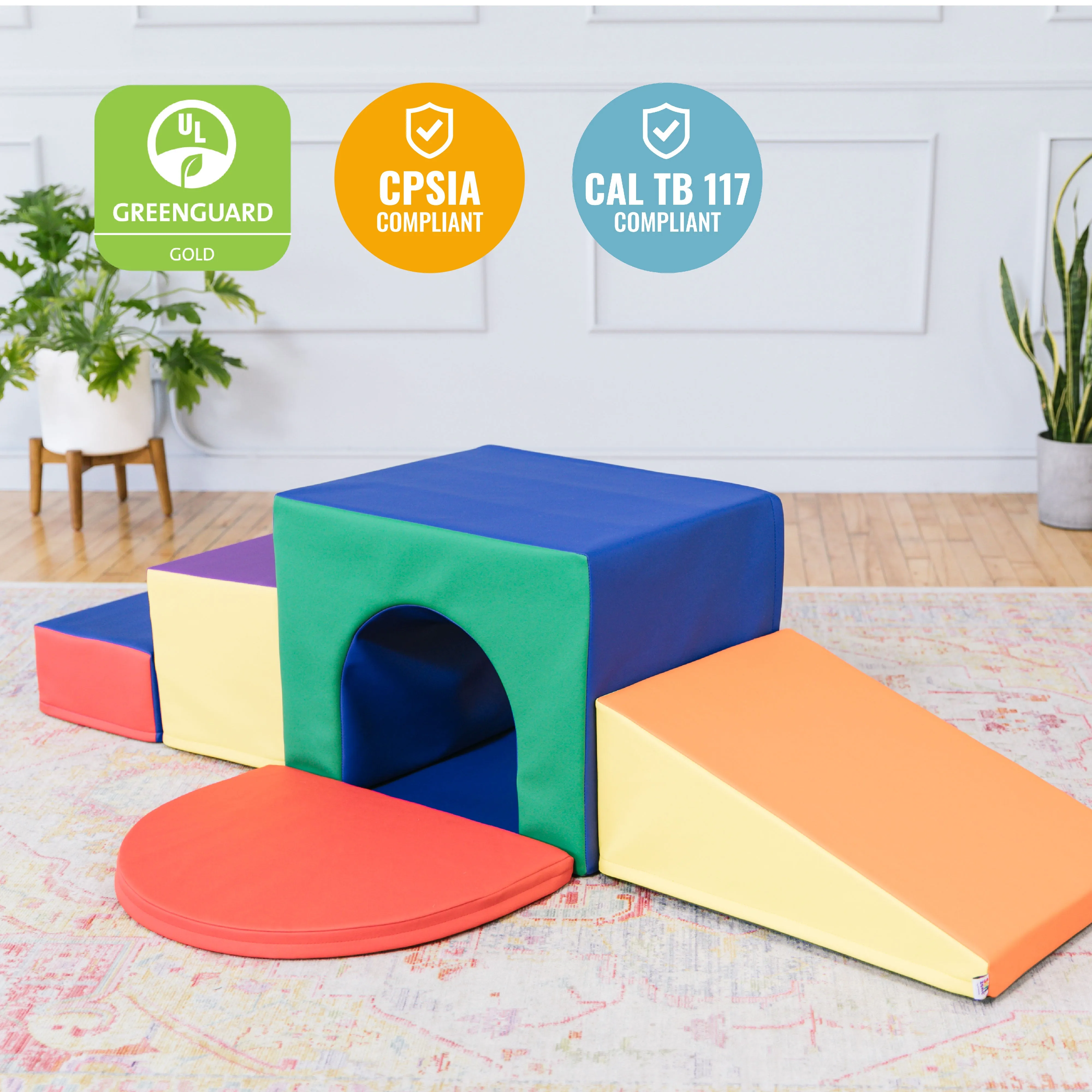 Single Tunnel Maze, Toddler Playset, 6-Piece