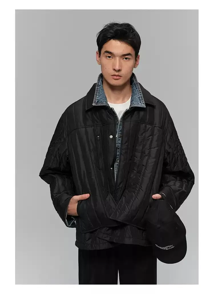 Sleek Multi-Pocket Puffer Jacket