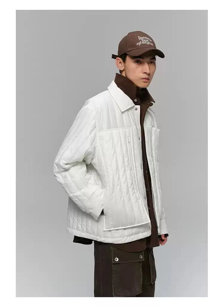 Sleek Multi-Pocket Puffer Jacket