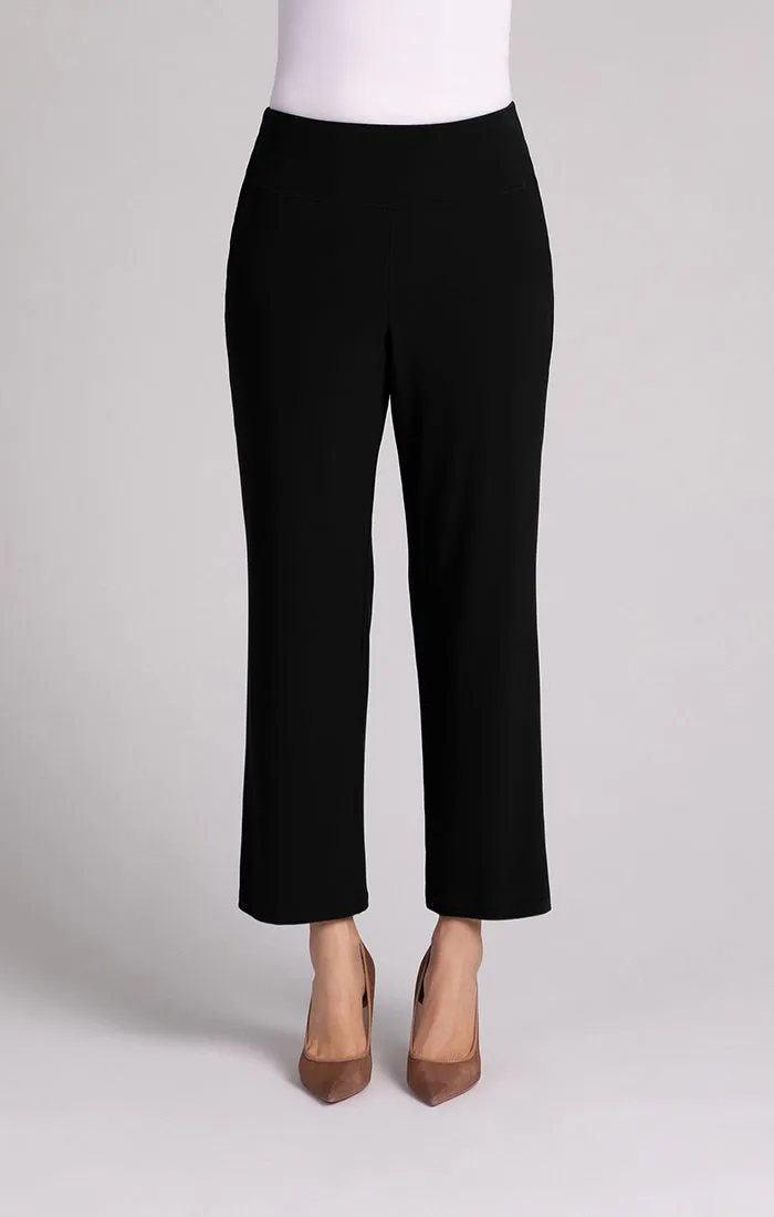 Straight Leg Ankle Pant with Yoke Waistband