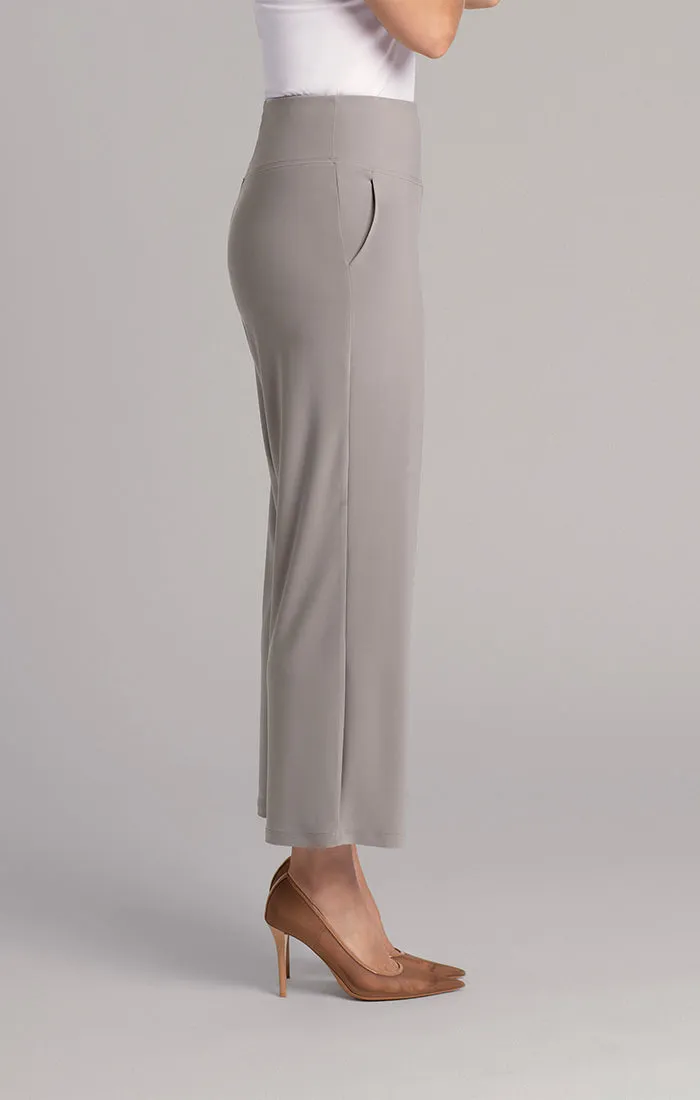 Straight Leg Ankle Pant with Yoke Waistband