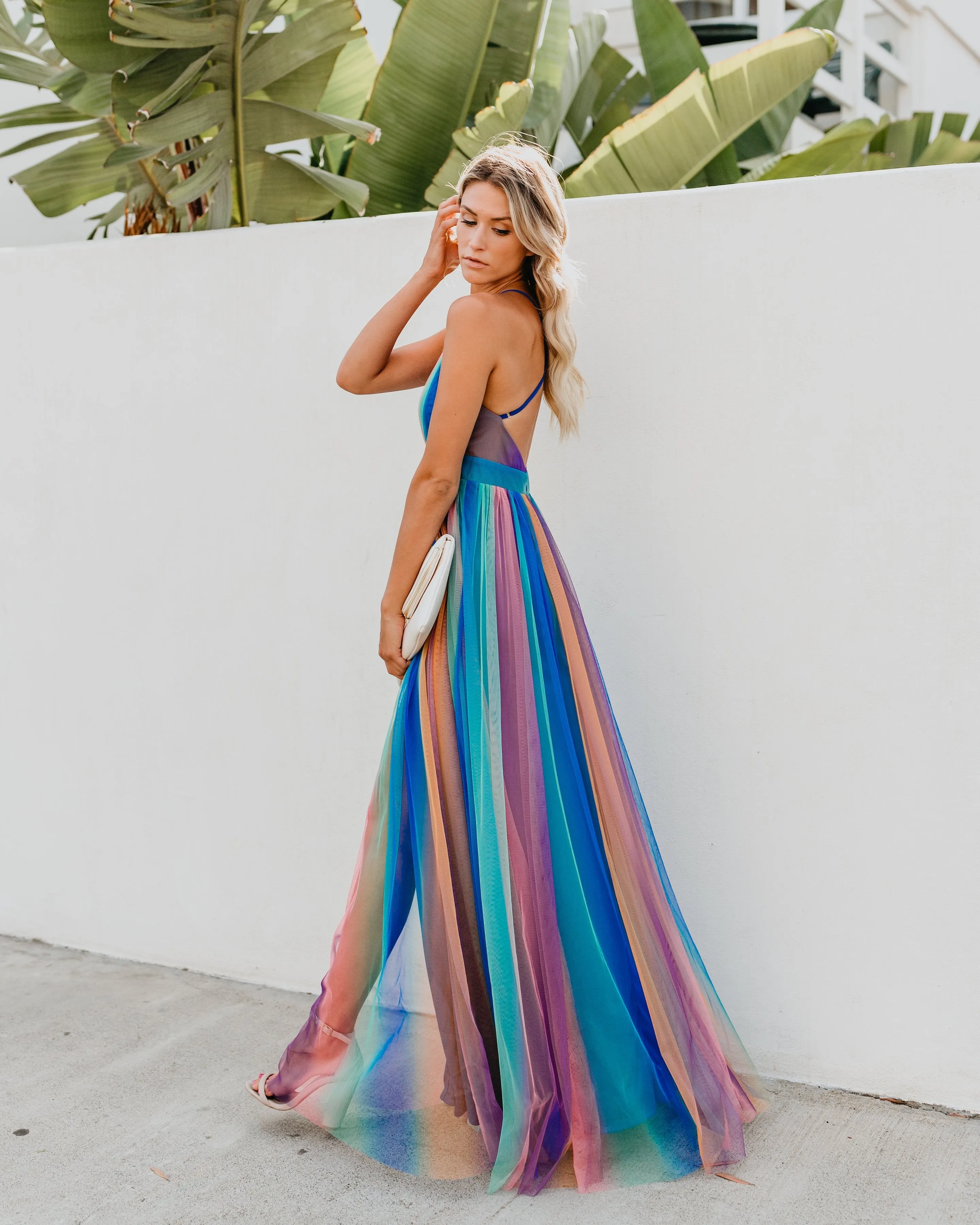 Sugar Plum Striped Maxi Dress