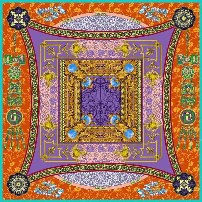 Symmetry Silk Twill Scarf 135