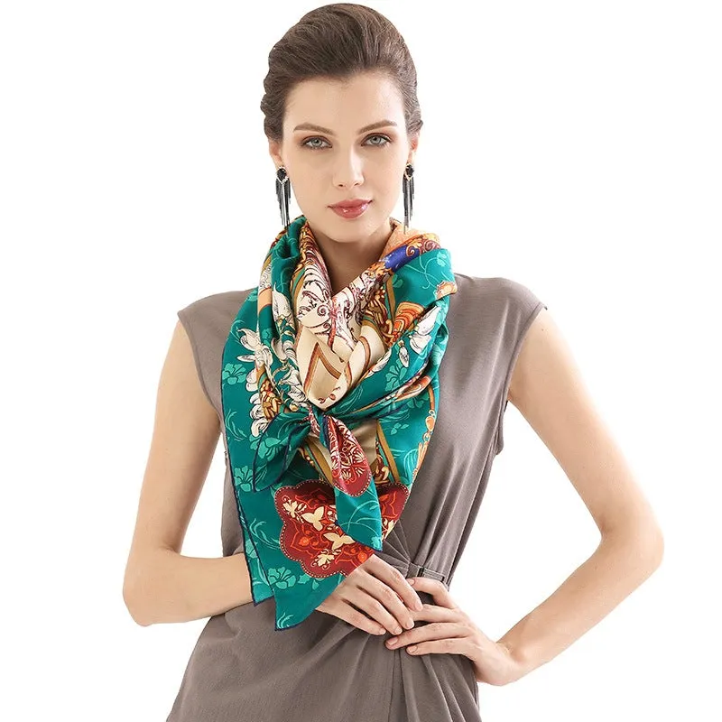 Symmetry Silk Twill Scarf 135