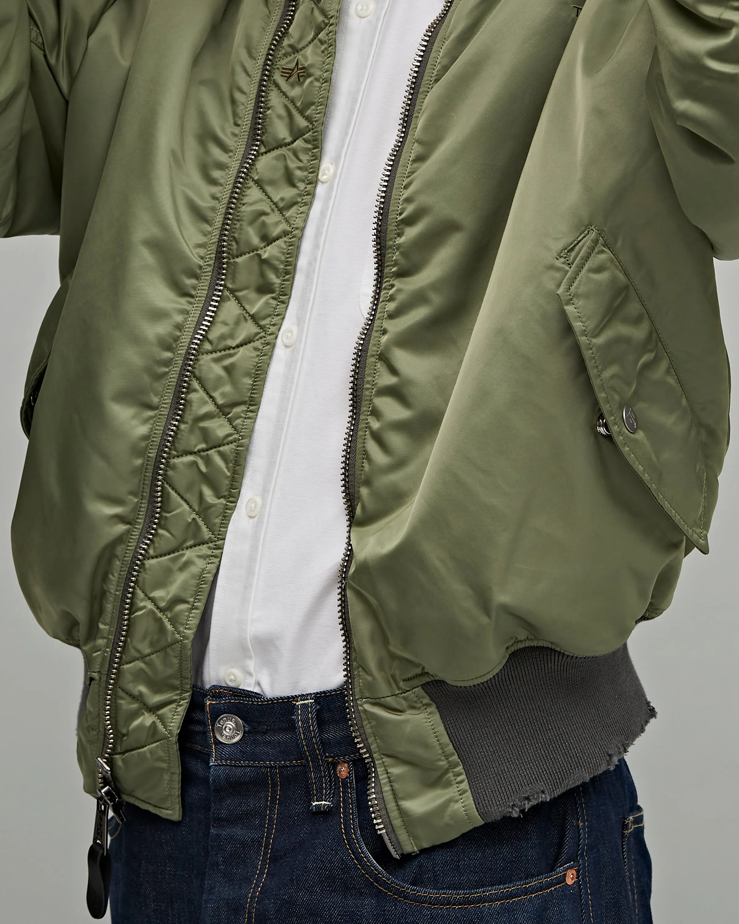 Tenue. x Alpha Industries MA-1 Bomber Jacket Sage Green