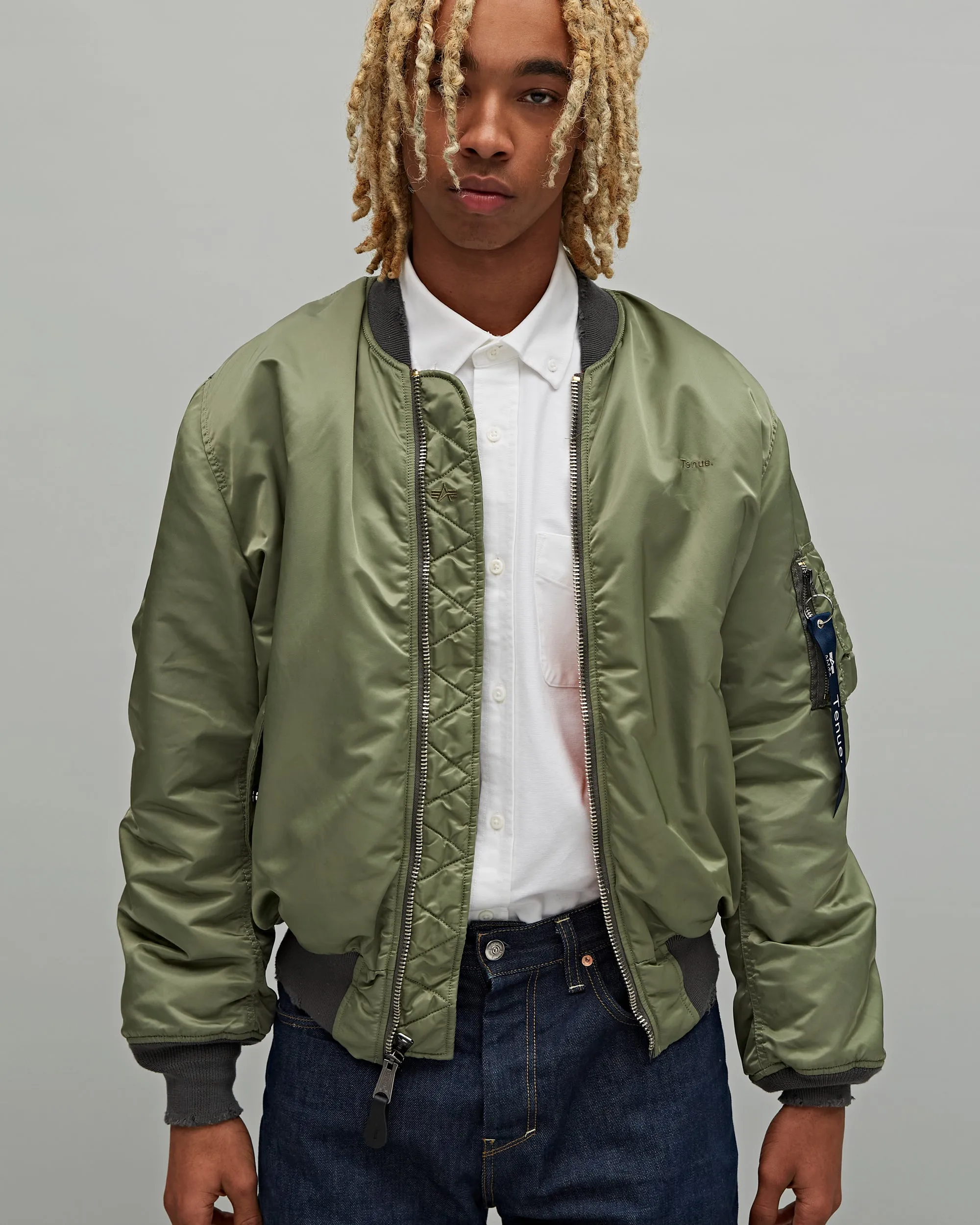 Tenue. x Alpha Industries MA-1 Bomber Jacket Sage Green