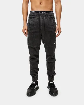 The Anti Order Denim Component Joggers Stone Wash Black