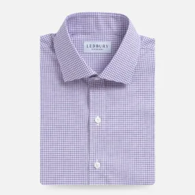 The Purple Kent Gingham Custom Shirt