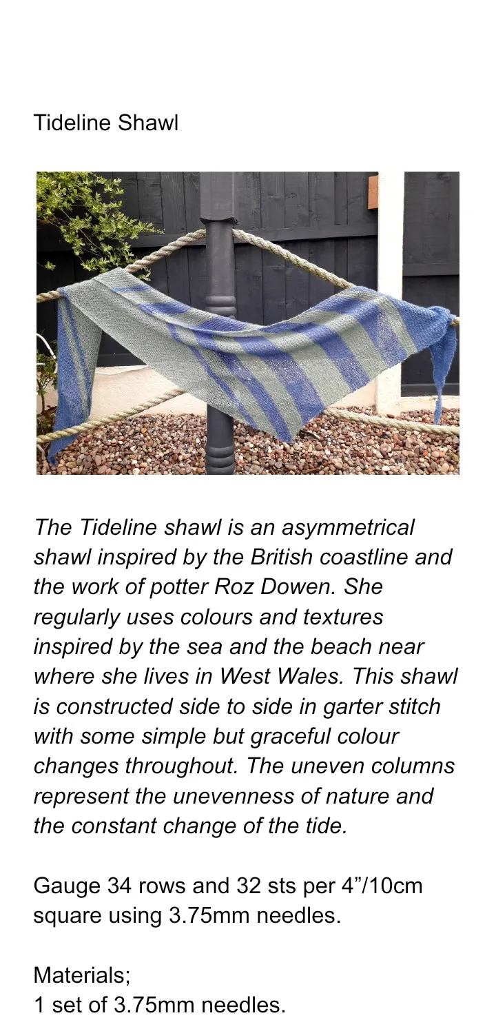 Tideline Shawl Knitting Pattern