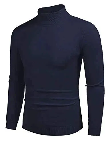 Turtleneck Pullover Basic Knitted Thermal Sweaters (US Only)