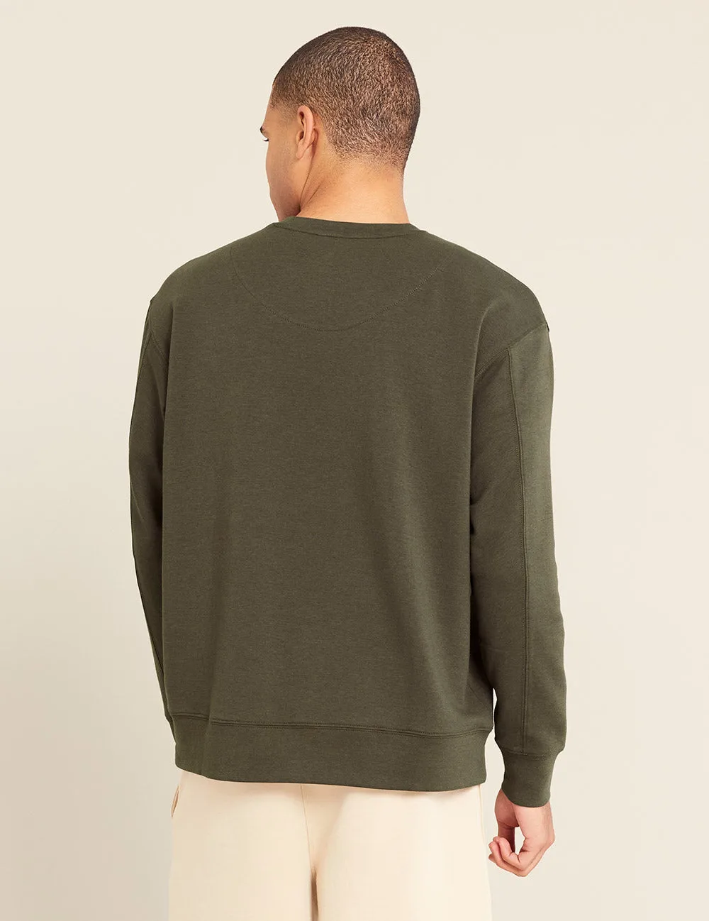 Unisex Crew Neck Sweater - Dark Olive