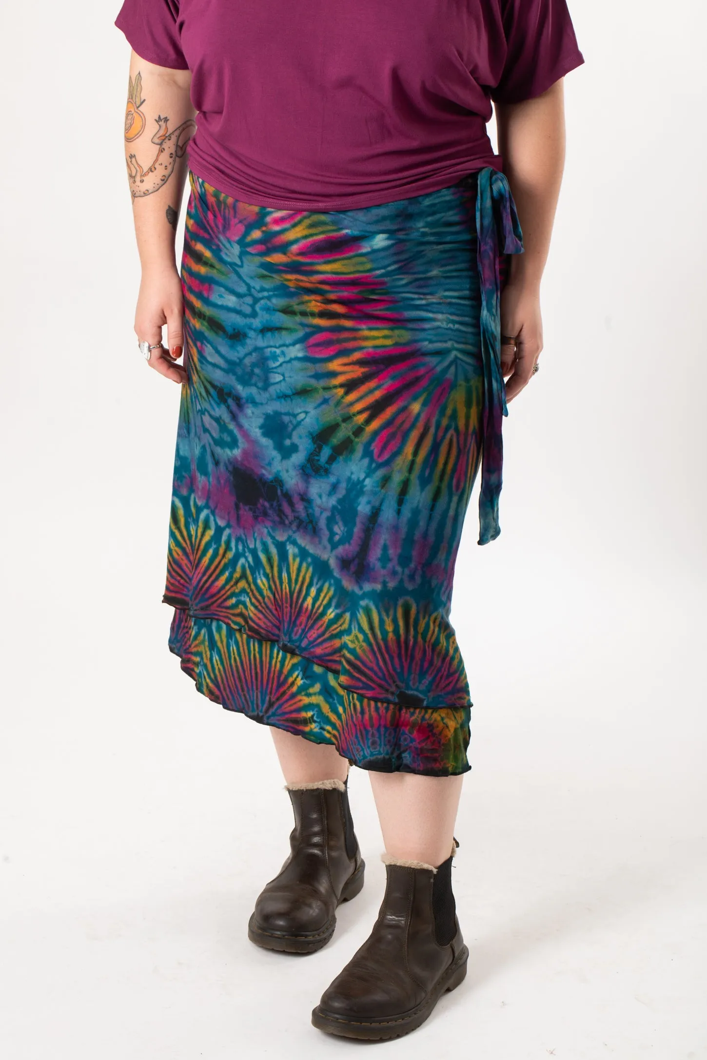 Valerie Mudmee Tie Dye Wrap Skirt