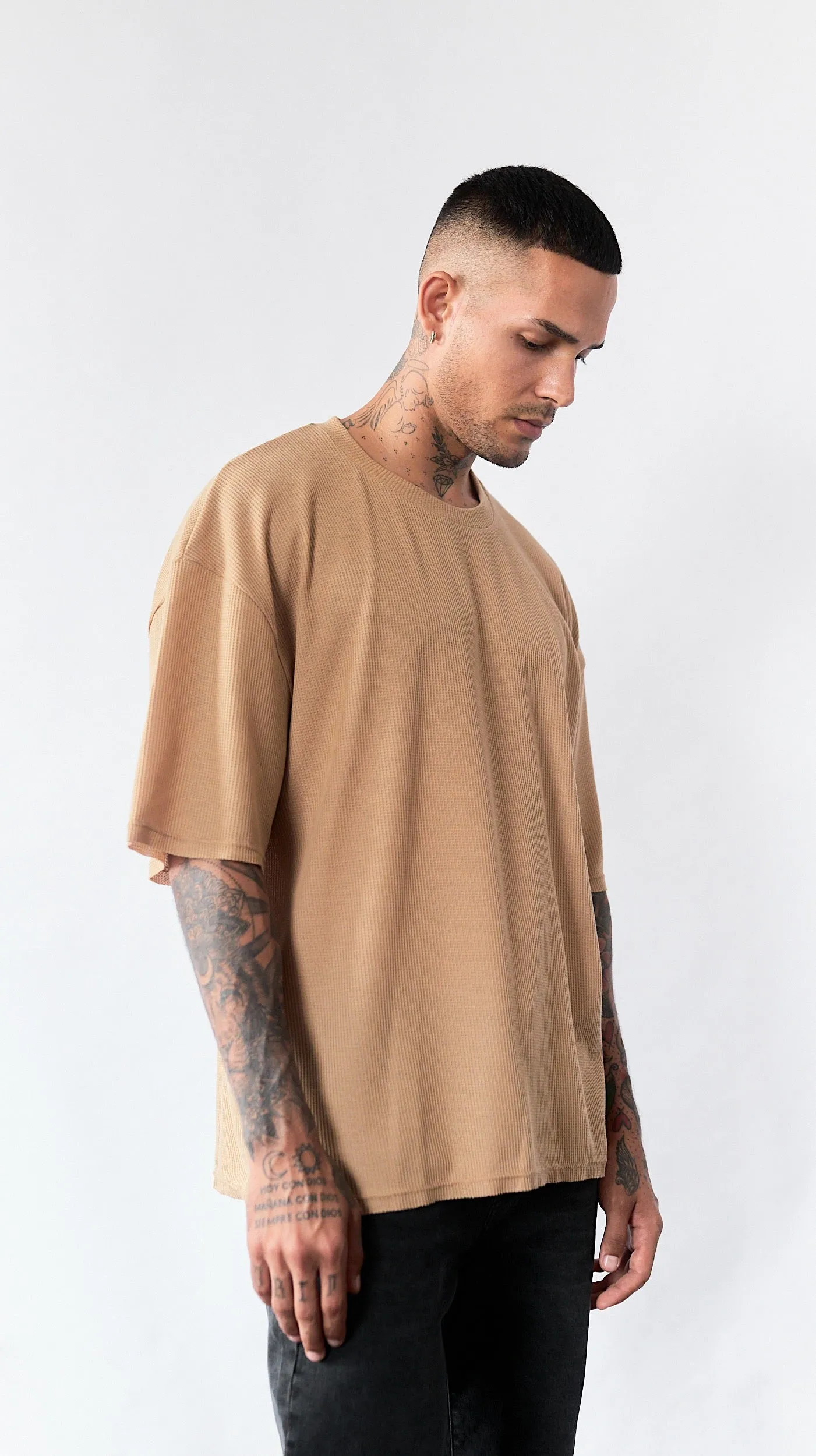 Waffer Oversized Tee - Camel