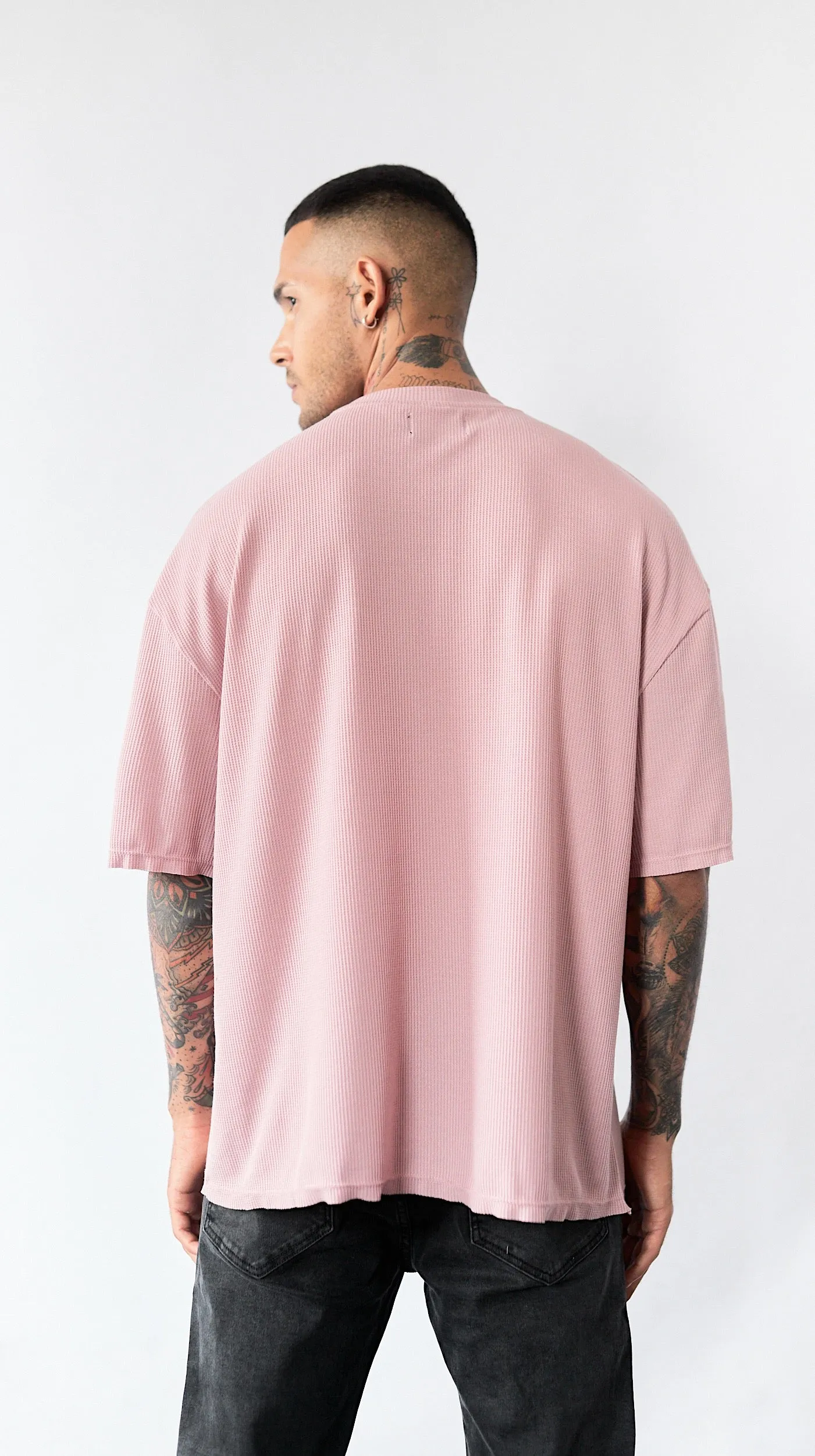 Waffer Oversized Tee - Palo Rosa