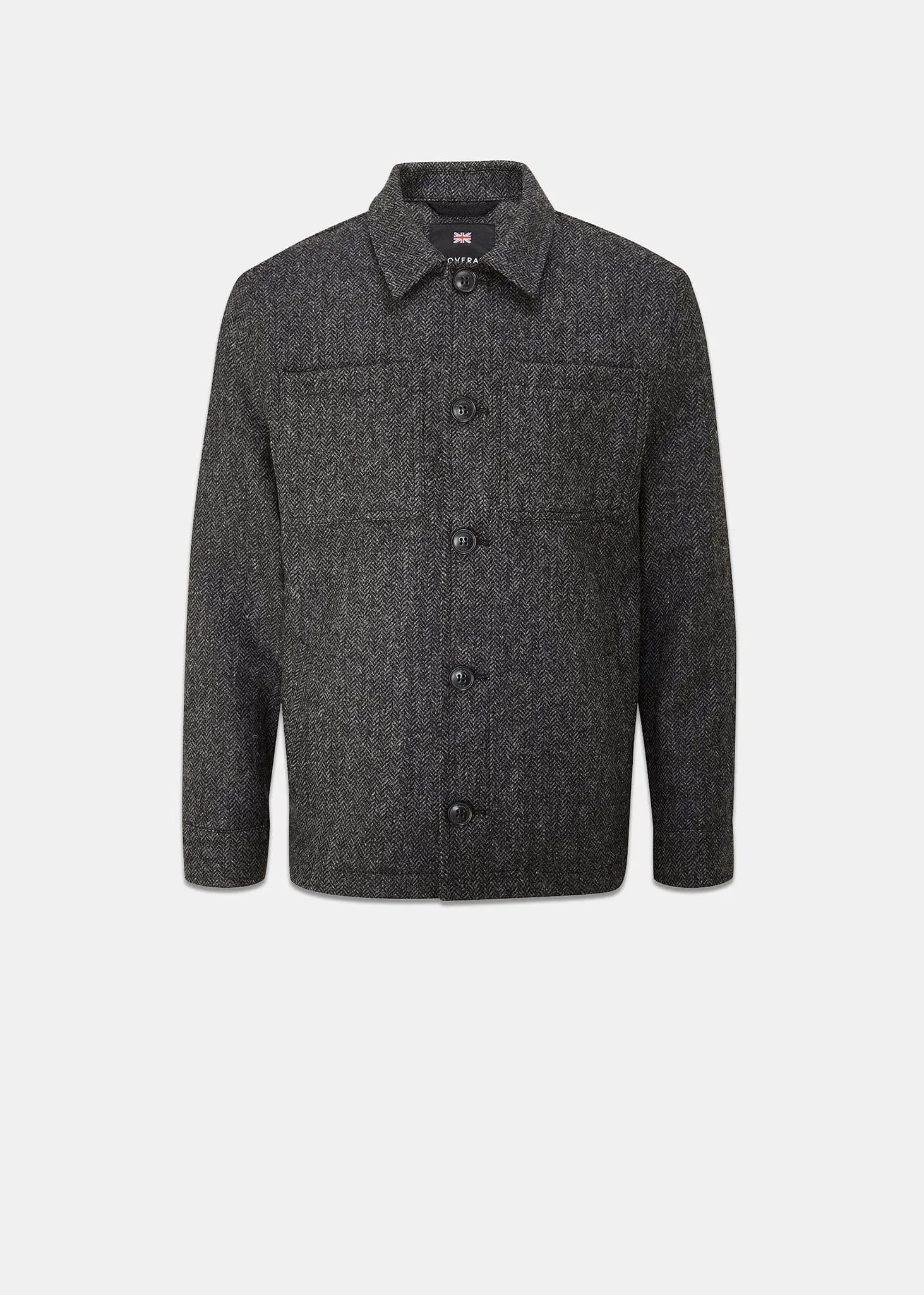 Walter Jacket Herringbone Charcoal