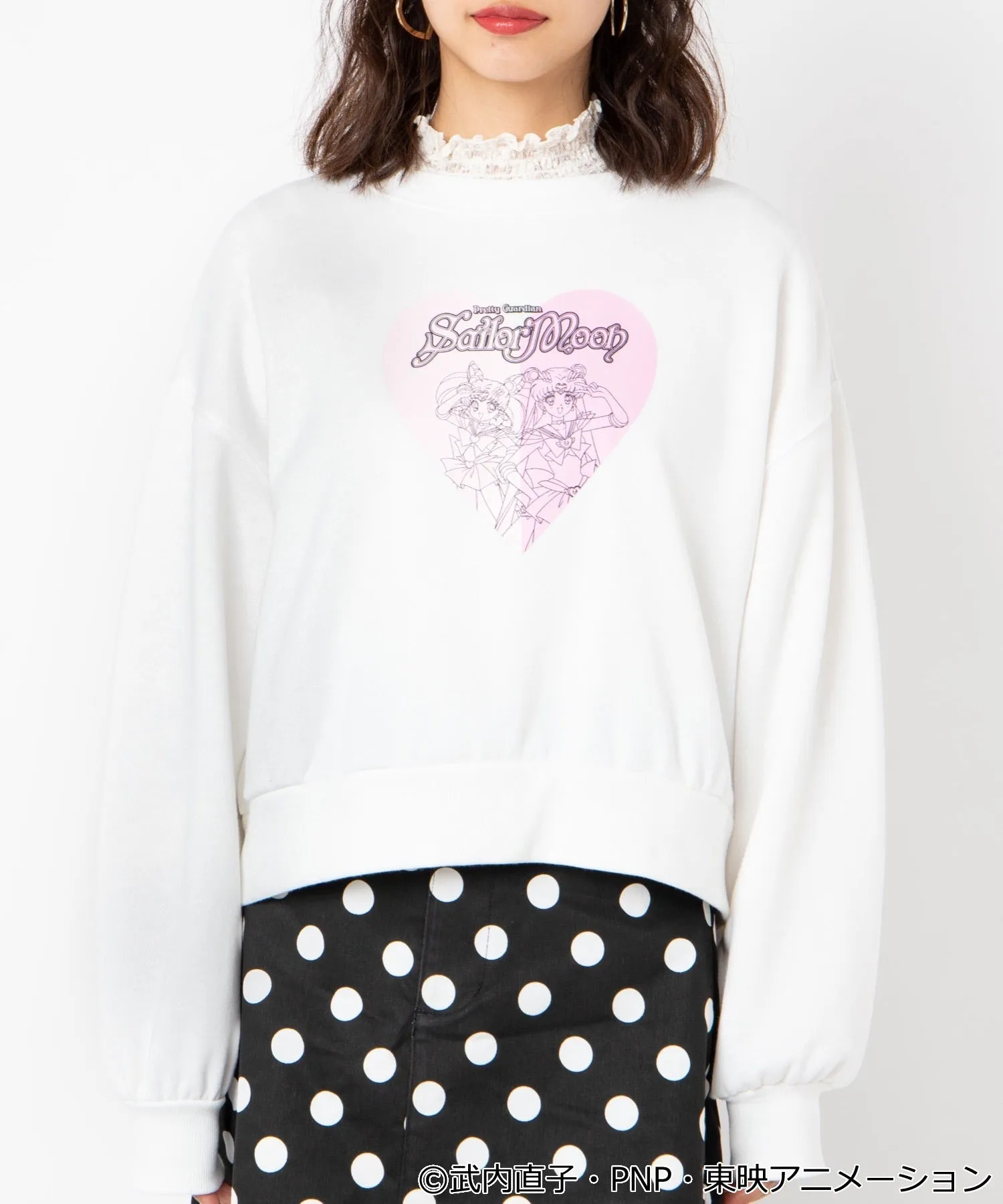 WEGO x Sailor Moon 25th Anniversary heart sweatshirt