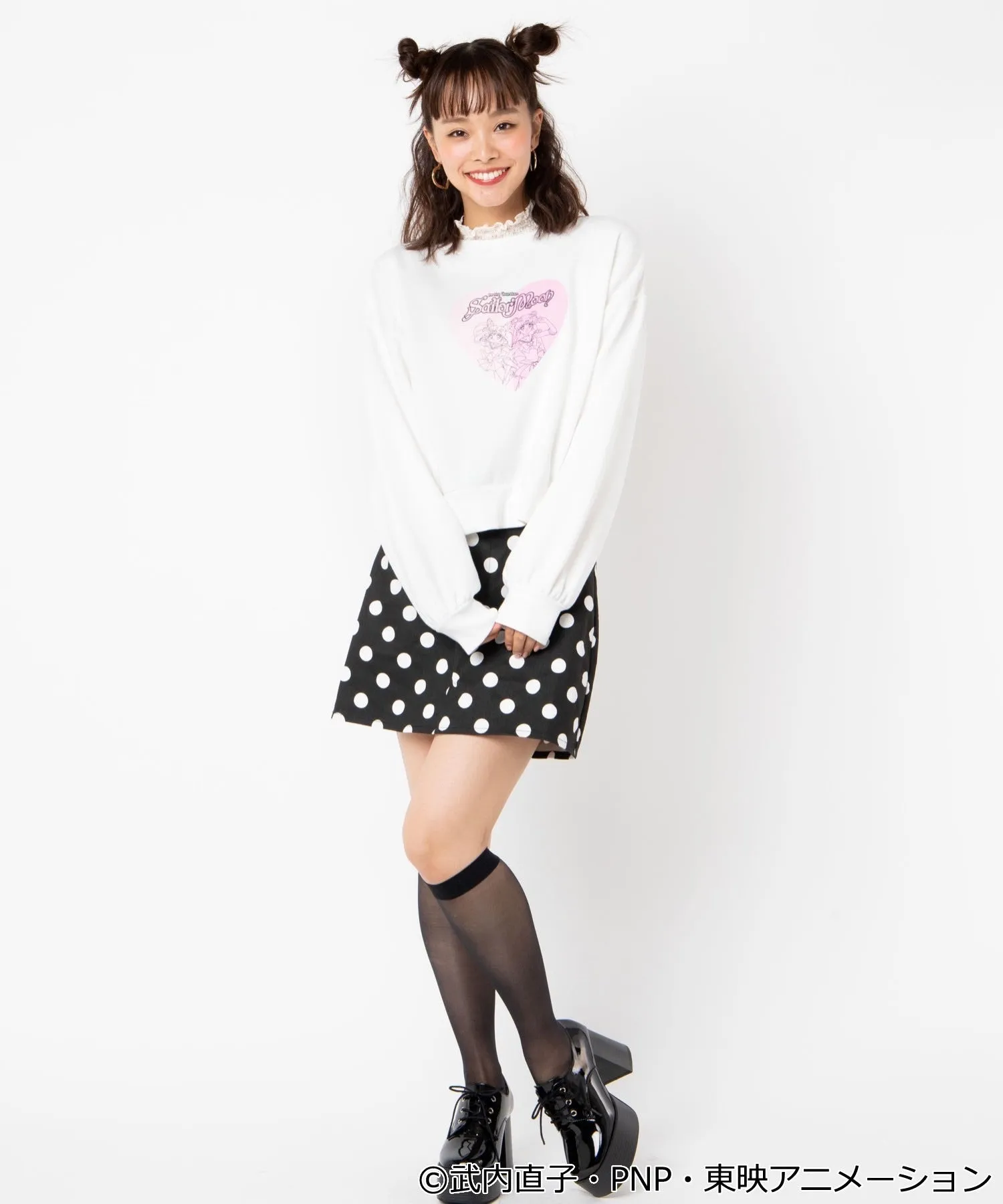 WEGO x Sailor Moon 25th Anniversary heart sweatshirt