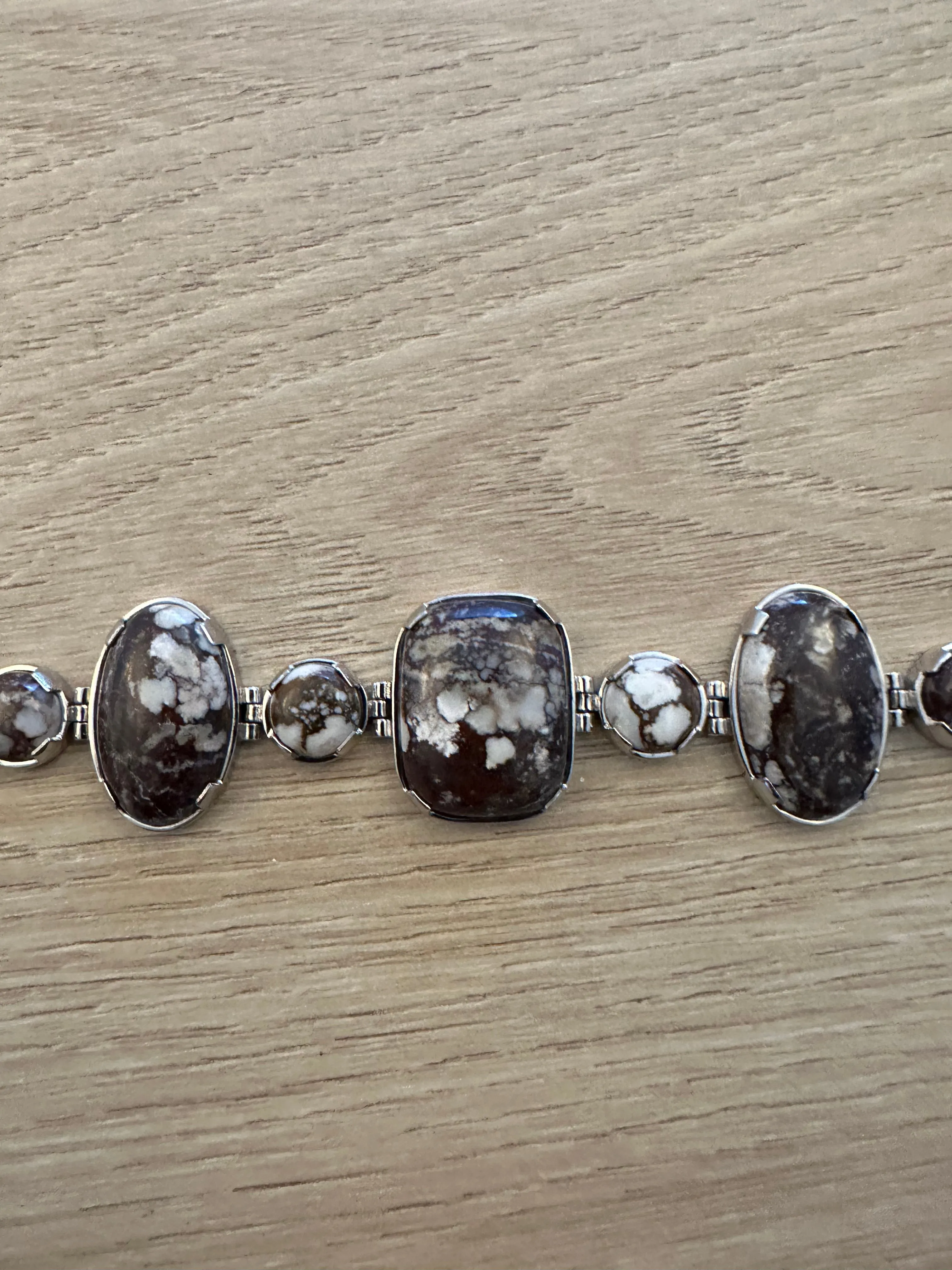 White Buffalo Silver Bracelet