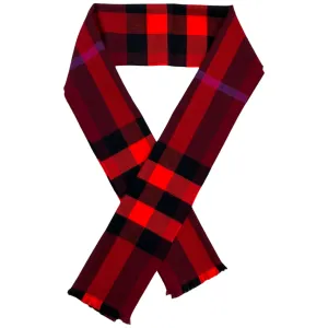 Women's Checkered Scarf Red