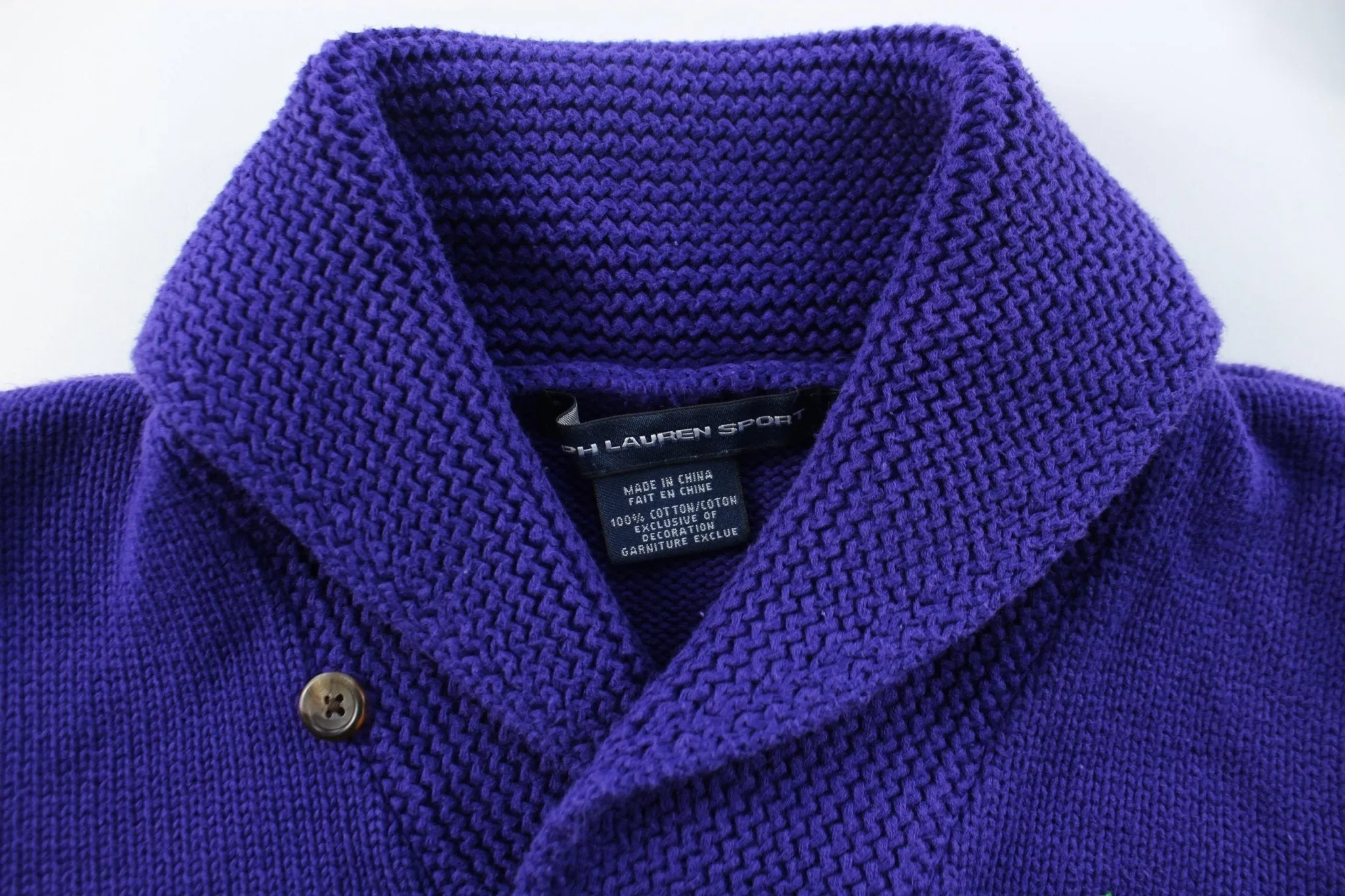 Women's Polo by Ralph Lauren Embroidered Logo Purple Sweater