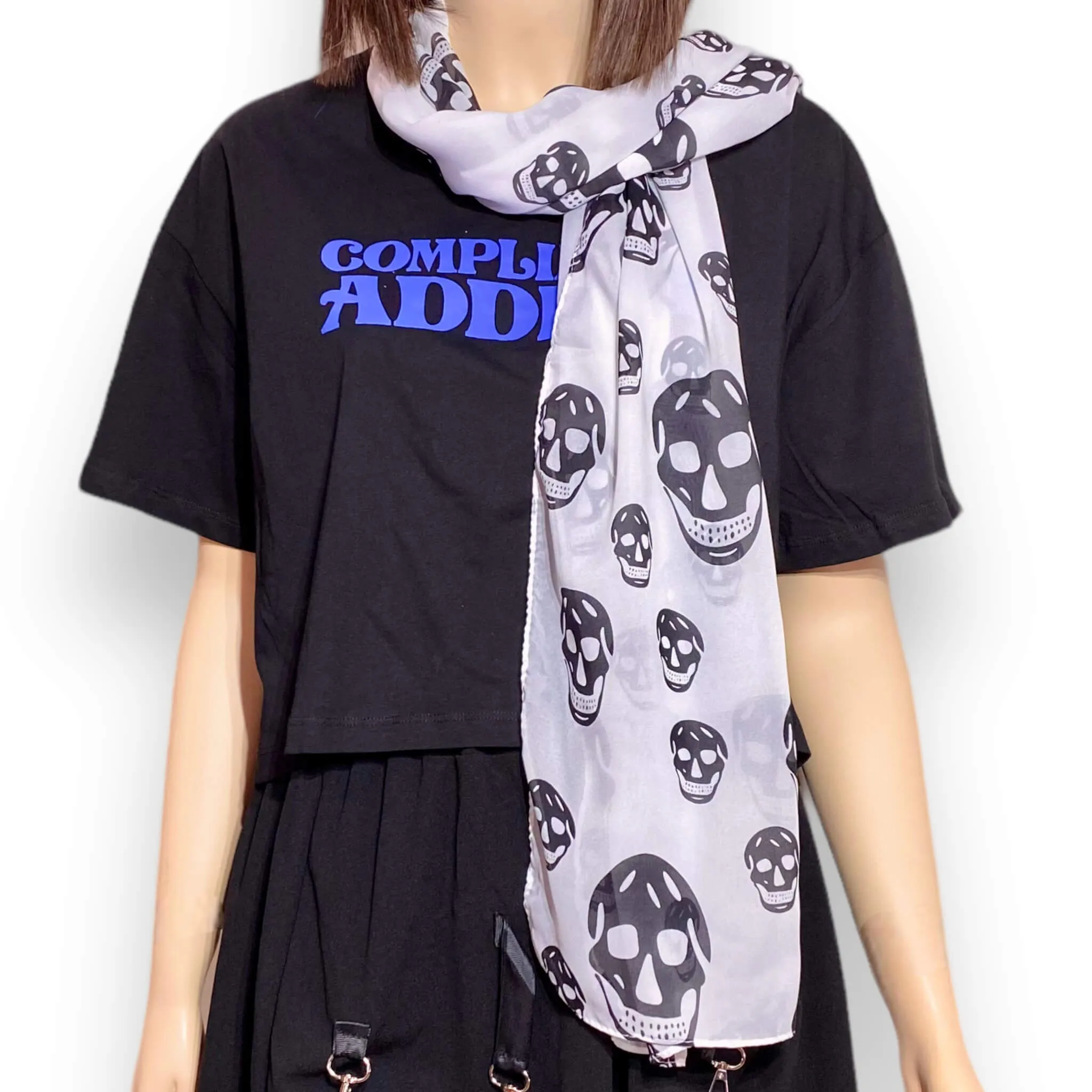 Year Round Skulls Long Scarf